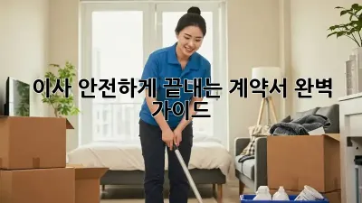 이사 안전하게 끝내는 계약서 완벽 가이드